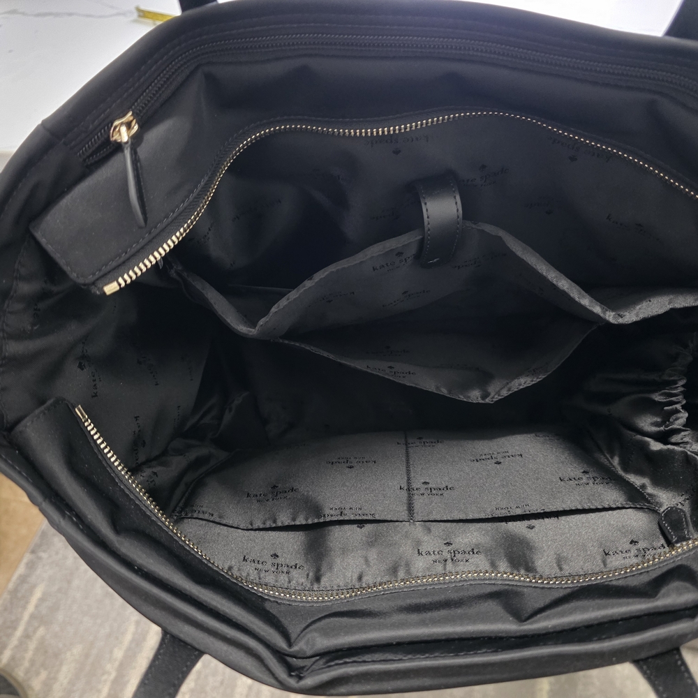 Kate Spade Black Bag with Multiple Compartments
